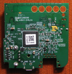 Back side of sync board