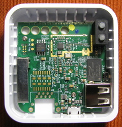 Inside view of sync module from rear